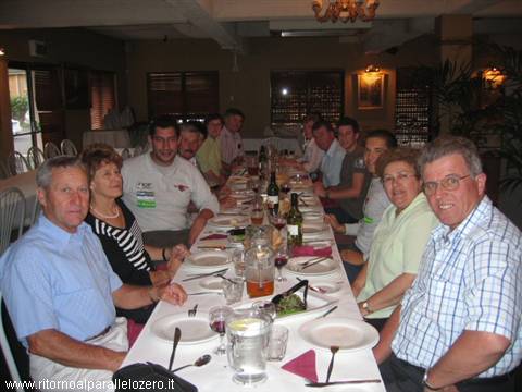 At dinner with the trevisani