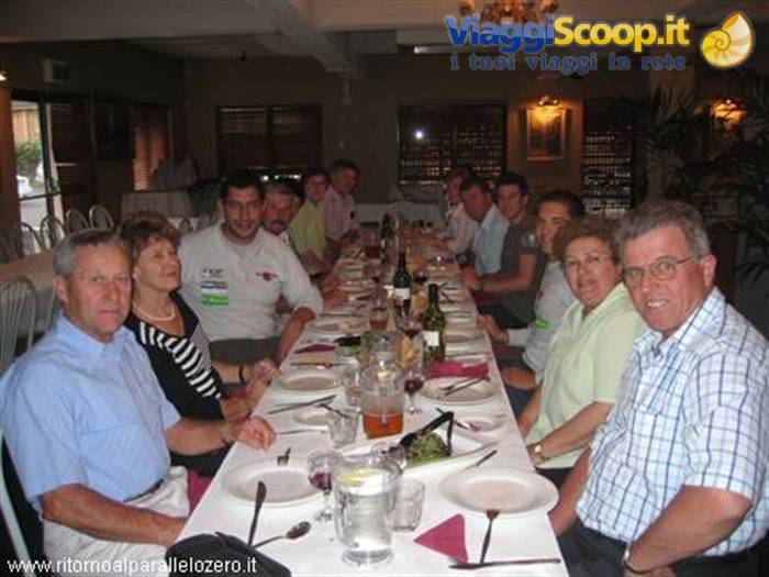 At dinner with the trevisani