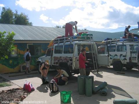 Preparations for Fraser Island