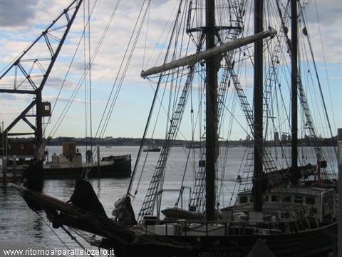 Sailboats in the harbour