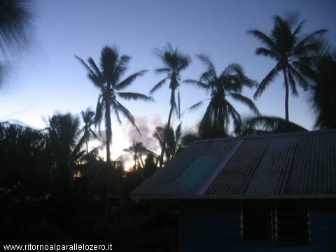 Sunset over Rarotonga