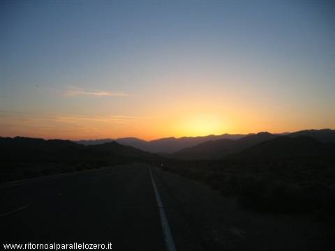 Sunset in the desert