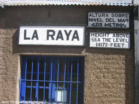 La Raya: the station