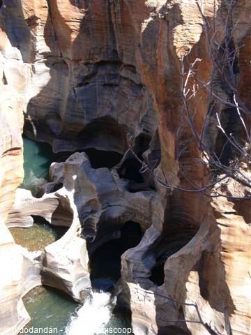 Bourke's Luck Potholes, rock pools carved by swirling water