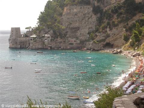 the beach below the Torre di Clavel 