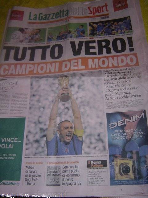 the sports paper to read at dawn.. on the plane!