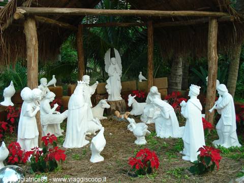 Nativity scene at Xcaret park