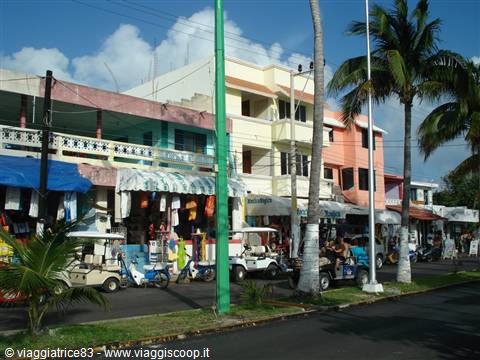 golf cart to get around the island