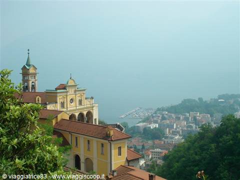View of the Sanctuary over Locarno