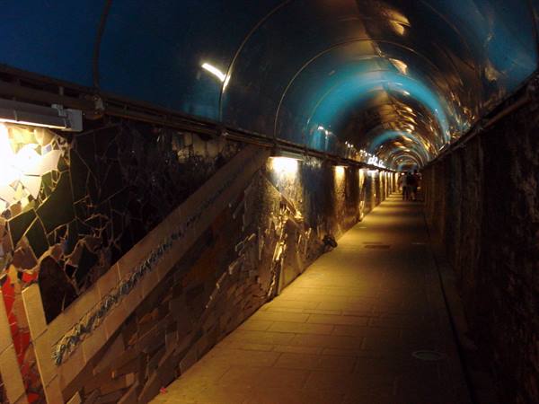 tunnel for the little village of Riomaggiore