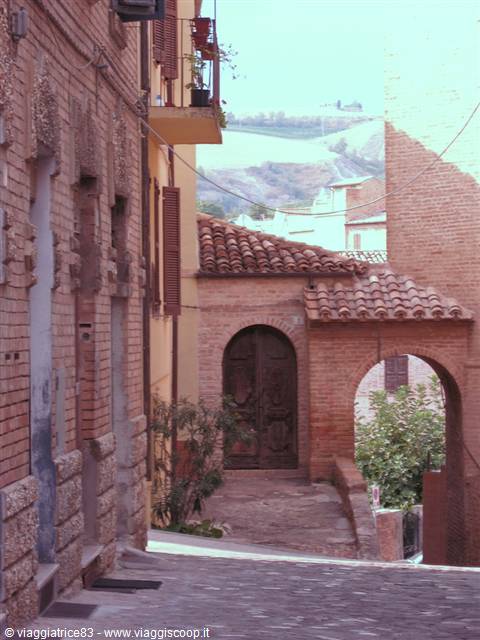 Narrow streets in the village