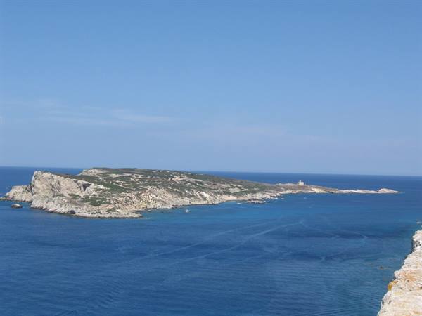 Island of Capraia in front of San Nicola