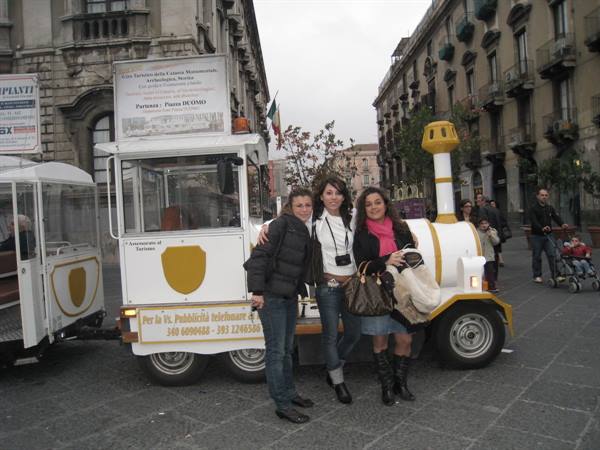 the ride on the little train..