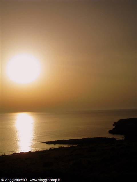 Sunset from Makari over the gulf of Cofano