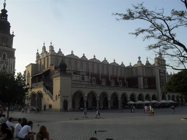 The Cloth Hall and St. Mary's tower on Kraków's main square