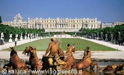 Bronze Apollo chariot group before the gardens of Versailles