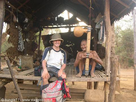 12 - Kreung village - Me and the village chief