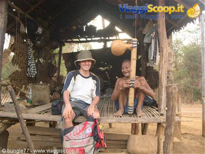 12 - Kreung village - Me and the village chief