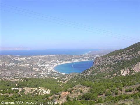 the Kefalos gulf from the top of a mountain