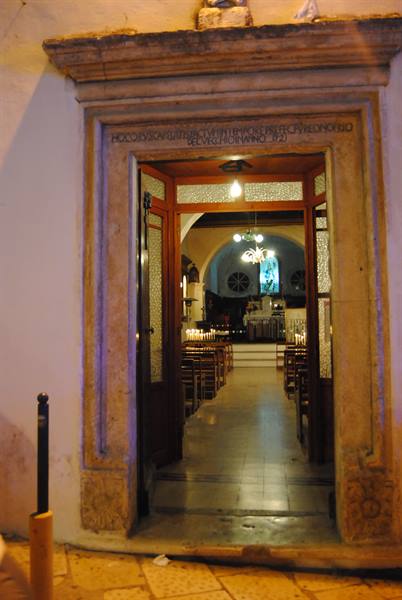 church in the alleys of Peschici