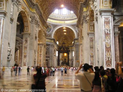 inside St. Peter's Basilica