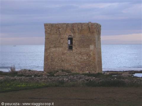 an ancient watchtower by the sea