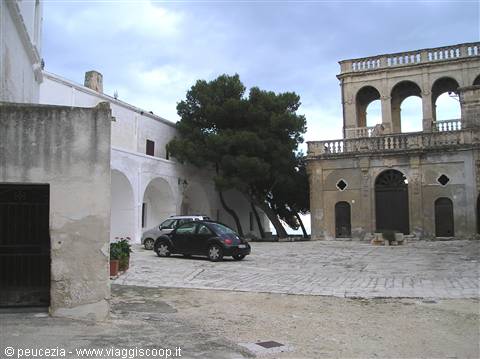 the inner courtyard of the monastery