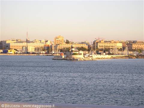 part of the central area of Bari seen from the lighthouse