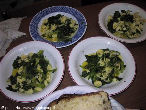 typical dishes in a local inn