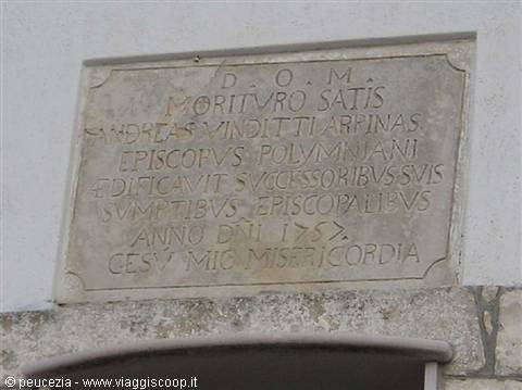 plaque on a masseria