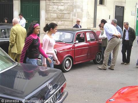 vintage cars on show in Bitonto