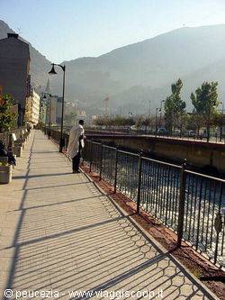 the little bridge near the hotel with the little stream flowing, flowing..