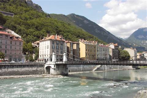 the Isère river in Grenoble