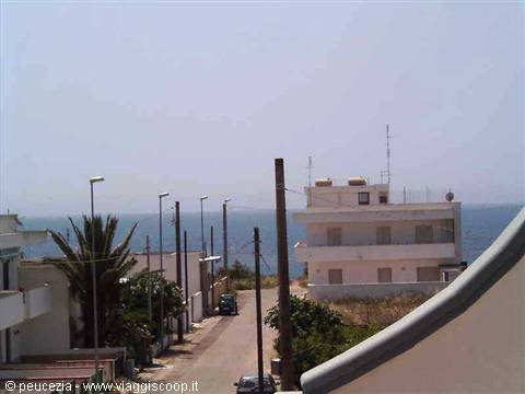 from afar the seafront of Lido Marini