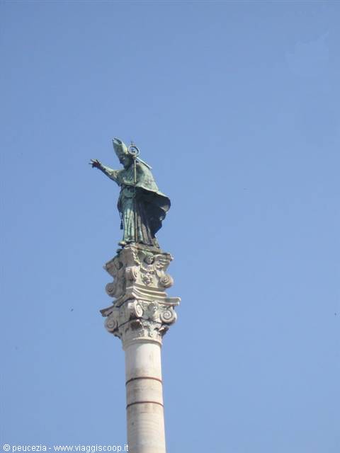 the statue of Sant'Oronzo