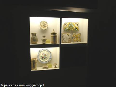 ceramics found in the basements of the convent of Bitetto