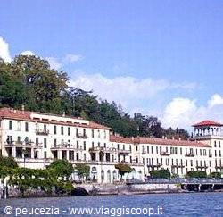 Historic buildings along the lakefront at Bellagio