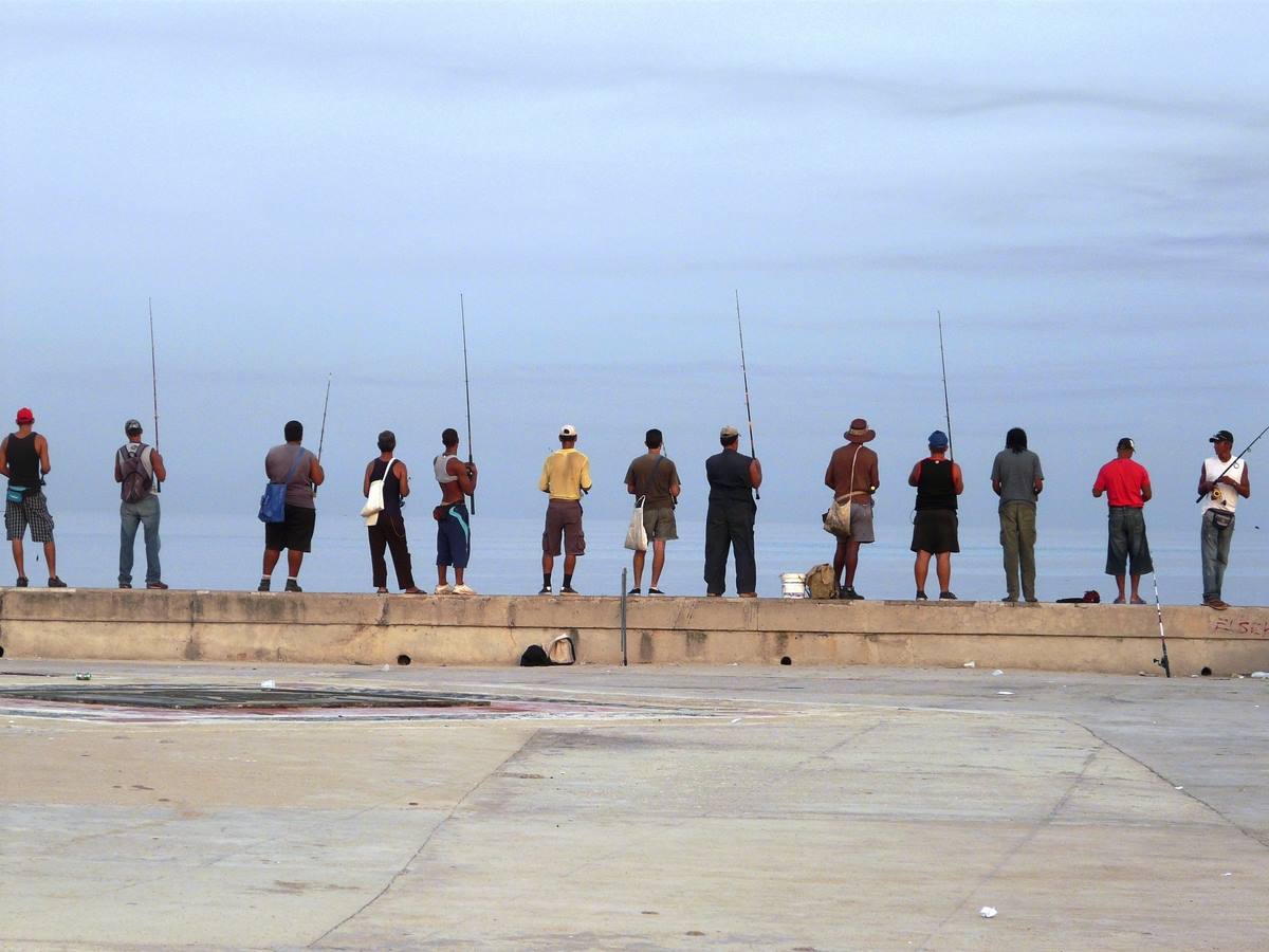 FISHING IN CENTRAL HAVANA