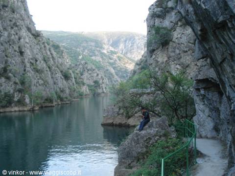 Matka lake outside Skopje: view of the lake