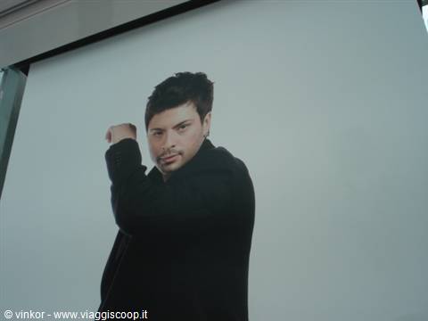 Krusevo: poster of the late singer Tose Proeski