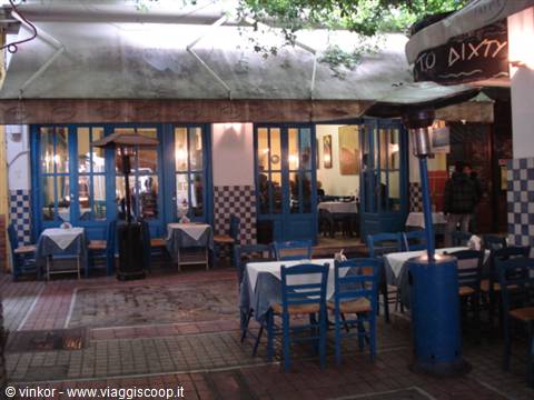 Thessaloniki. a greek taverna in the old town