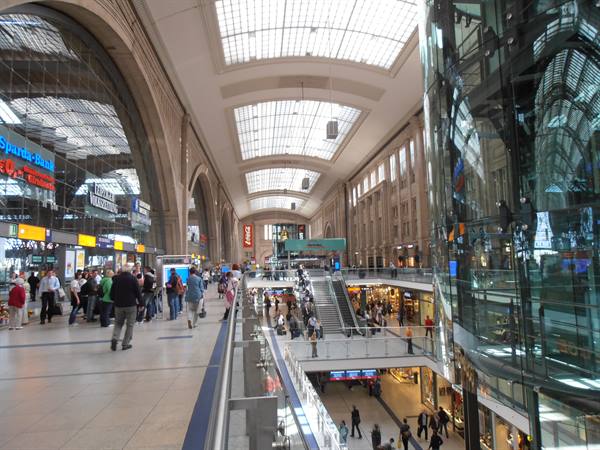 shopping centre at the railway station