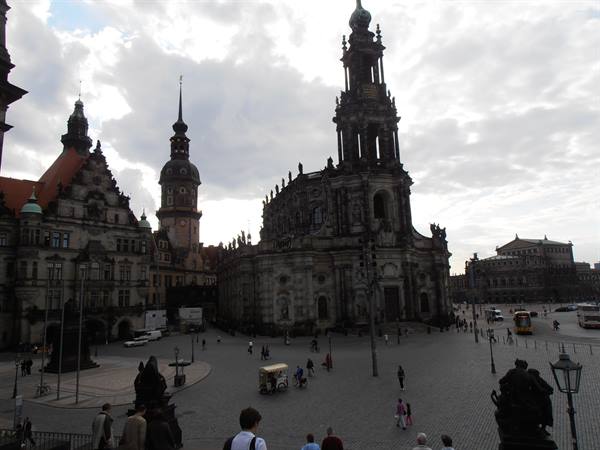 castle and historic church of Dresden