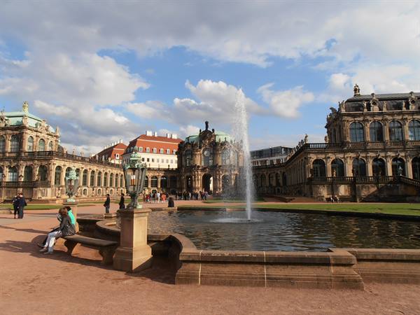 the Zwinger, baroque fortress now museum
