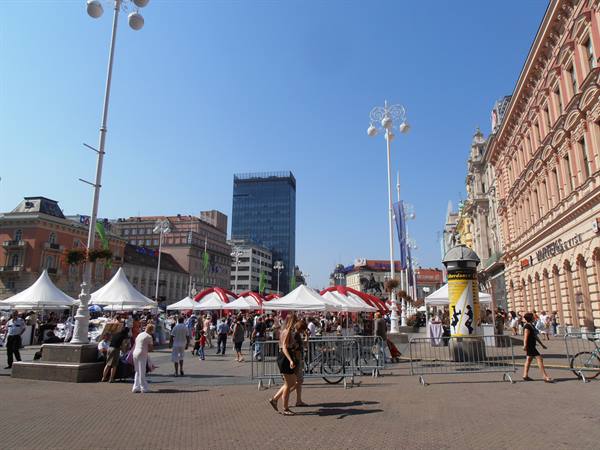 Jelacic square in the centre of Zagreb