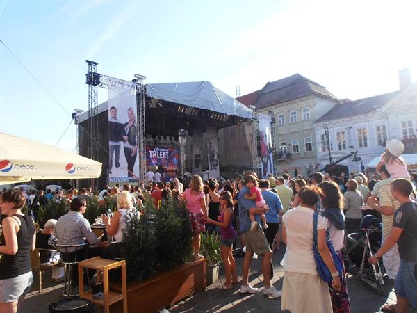 concert in the square in Kosice