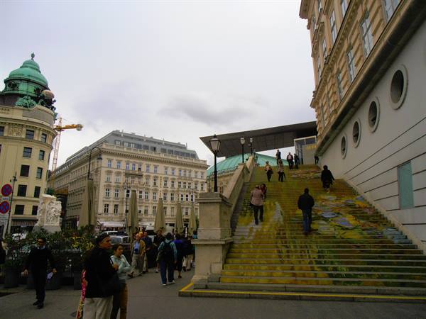 the staircase of the Albertina museum