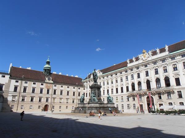 inner courtyard of the Hofburg