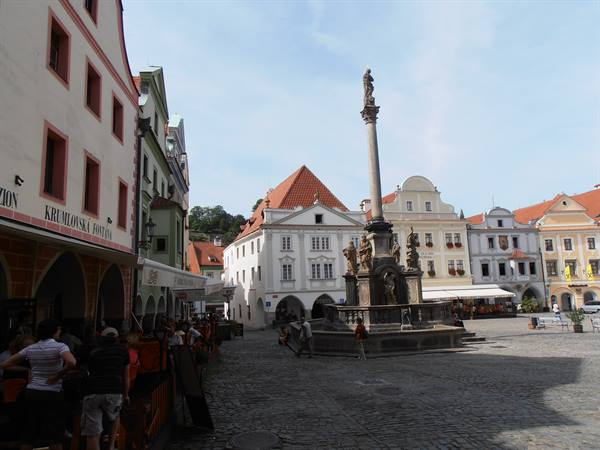 the square of Cesky Krumlov