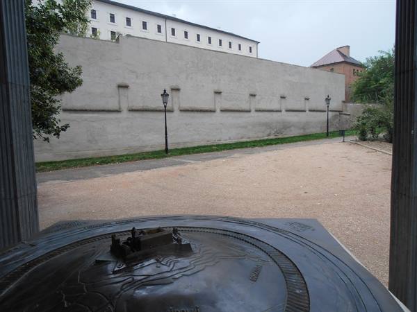 the model of Spielberg Fortress inside it